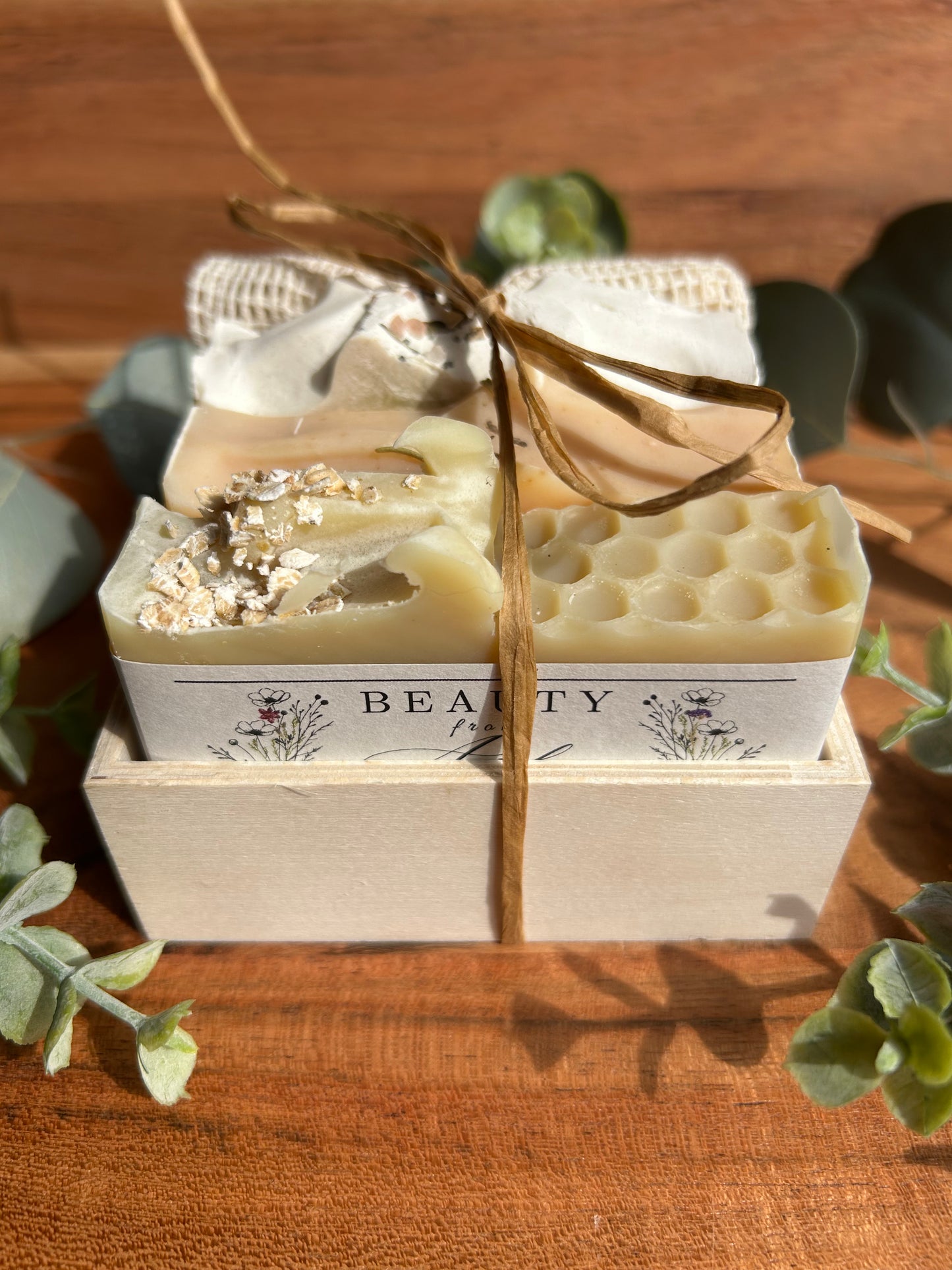 3 Soap Gift Set with Soap Saver Bag