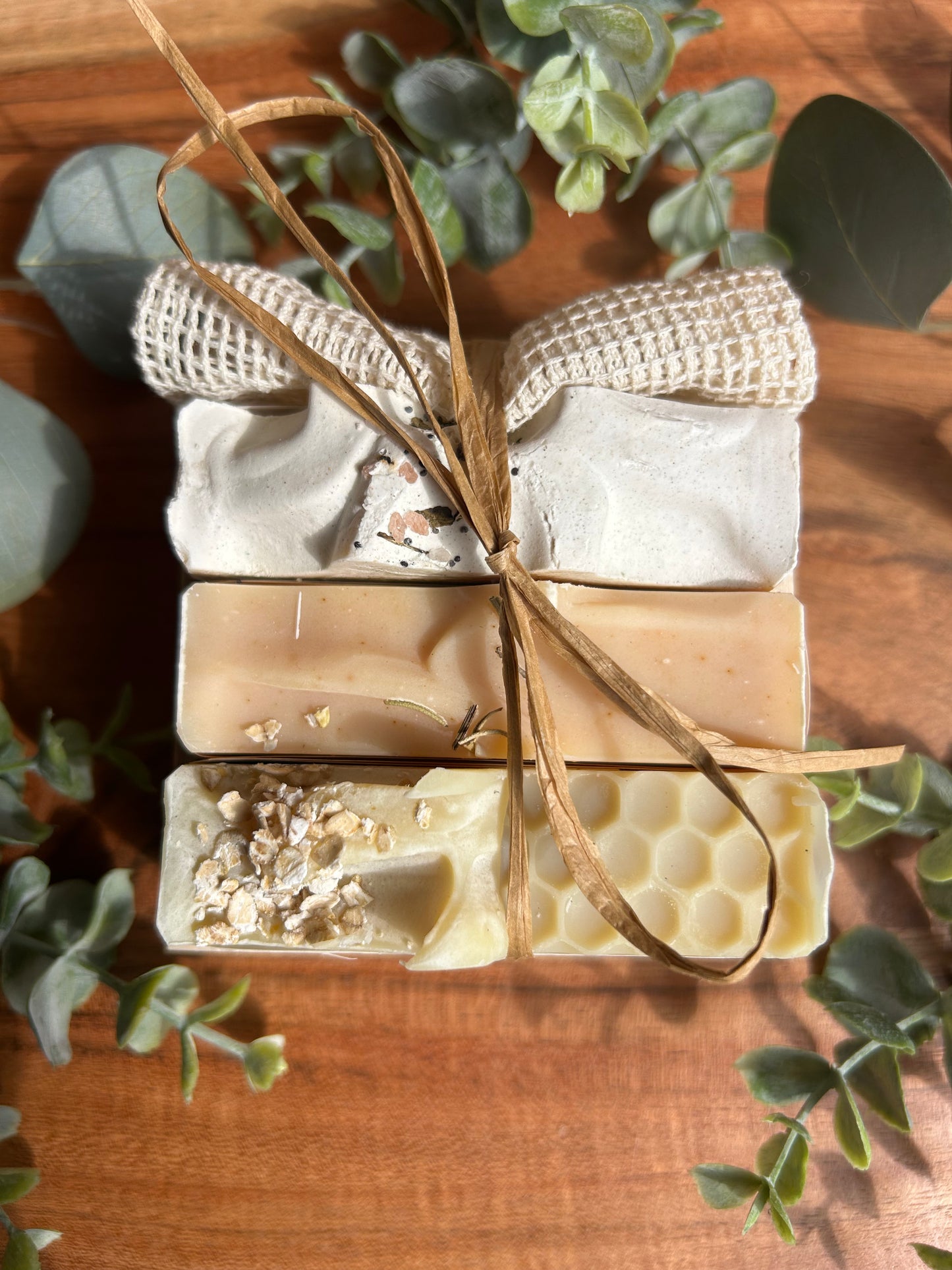 3 Soap Gift Set with Soap Saver Bag