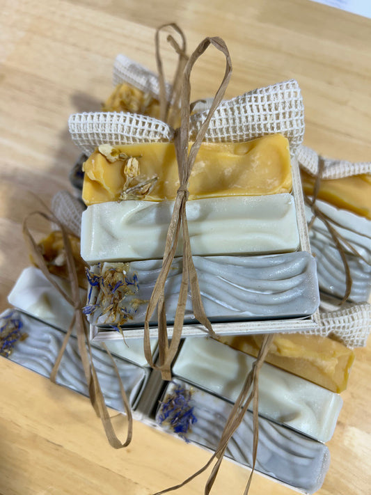 3 Soap Gift Set with Soap Saver Bag